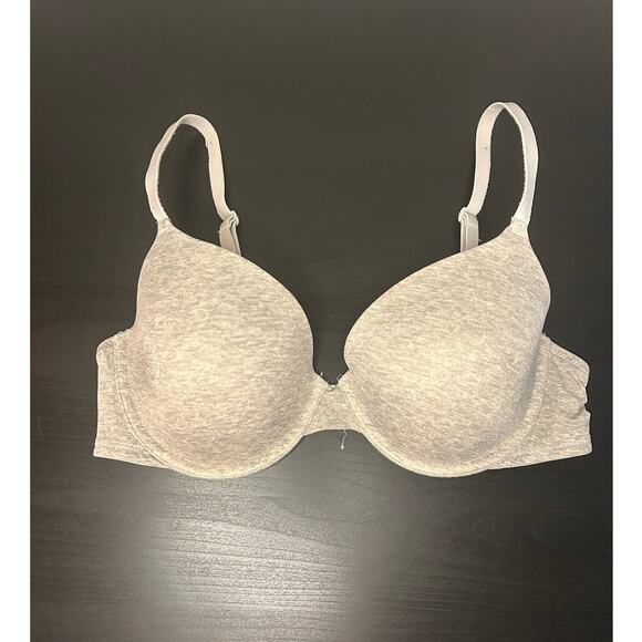 PINK Victoria's Secret Gray Wear Everywhere T Shirt Bra - 36C - Picture 1 of 4